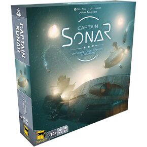Captain Sonar Board Game (Base Game) | Submarine Strategy Game | Cooperative Team-Based Game for Adults and Teens | Ages 14+ | 2-8 Players | Average Playtime 45-60 Minutes | Made by Matagot