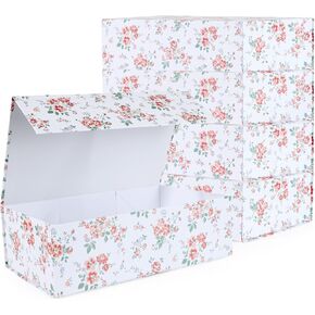 Blue Ocean Theme Gift Box with Magnetic Lids 13.8x8.3x4.4 in, Large Bridesmaid Proposal Boxes, Rectangle Wedding Decorative Storage Box 1 Pack