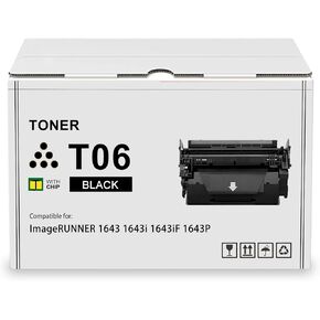 T06 Black Toner Cartridge Compatible Canon 3526C001AA Toner Replacement for Canon ImageRUNNER 1643 1643i 1643iF 1643P Printer(1-Pack)