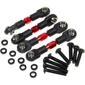 Pull Rod Linkage Compatible with 1/10 Traxxas 4-Tec Upgrade Drift Ford Mustang Replace Rc Car Aluminum Alloy Part Replace(Red) in Saudi Arabia
