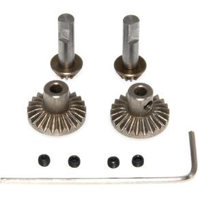 Axle Gear Compatible with MN 1/12 MN78 Upgrade MN82 LC79 MN99s V2 Rc Car Steel Front Rear Gear Part Replace(Titanium)