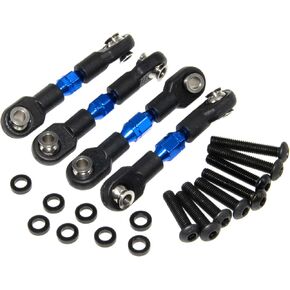 سحب رابط قضيب متوافق مع 1/10 Traxxas 4-TEC ترقية Ford Mustang استبدال RC Car Aluminy Part Party (Red)