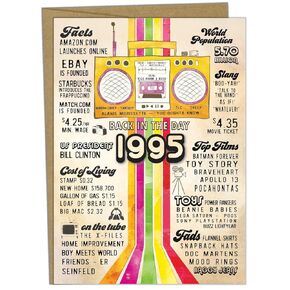 Katie Doodle - Cute, 30th Birthday Card, (Handmade in USA), 30th Birthday Gifts for Women, 30th Birthday Gifts for Men, 30th Birthday Decorations for Him, 30th Birthday Decorations for Her, 1995