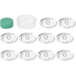 Kodrily DIY Button Covers Kit, 10 Sets Upholstery Buttons for Tufting, Metal Fabric Covered Buttons with Tools, Solid Fabric Button Maker for Crafts Clothes (30MM)