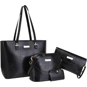 Tote Bag - PU Leather Laptop Messenger Pouch - Scratch-Proof Fashion Accessories for Daily Commute Shopping Travel