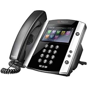 Polycom VVX 600 2200-44600-025 16-Line Business Media Phone PoE (Renewed)