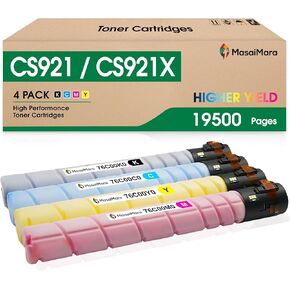 MasaiMara 76C00K0 76C00C0 76C00Y0 76C00M0 Compatible Toner Cartridges for Lexmark CX922de CX921de CX923dxe CX923dte CX924dxe CX924dte CS921de CS923de CX920de Printer