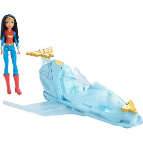 DC Super Hero Girls Wonder Woman & Invisible Jet Dolls, Multicolor, 19.0 inches tall