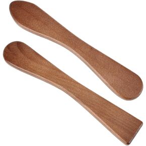 BENECREAT 2PCS Wooden Clay Sculpting Tool, 10x1.7x0.4inch Double Ended Modeling Pottery Tools for Cutting Carving Detailing and Smoothing