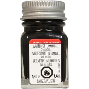 Testor'S 1154tt 1/4 Oz Black Metallic Enamel Hobby Paint