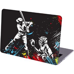 Compatible with MacBook Air 13 inch Retina Display with Touch ID, Hard Protective Shell with Keyboard Cover (M1 A2337 A2179 A1932, 2018 2019 2020 Release) - Baseball Player - MC7493