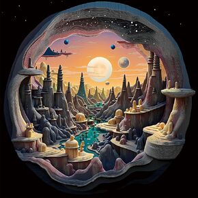 Fairyland Jigsaw Puzzles for Adults 1000 Pieces, Fairytale World Challenging Puzzles Perfect for Game Night, Great Gift Idea,Size 24x24 in