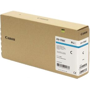 Canon PFI-1700 (0776C001AA) Standard Yield Ink Cartridge (Cyan) in Retail Packaging