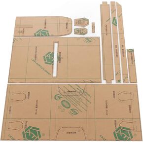 Cutting Acrylic Shoulder Bag Pattern Template, Acrylic Wallet Pattern Template, Clear Transparent Craft Templates for Leather Bag Crafts, Shoulder Bag