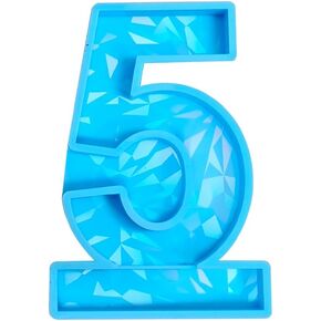 Silicone Molds for Resin Silicone Mold 3D Arabic Number Birthday Candle Mold DIY Making Fondant Cake Mold Casting Resin Mold for Candles Soaps Making