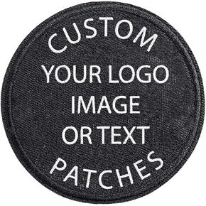Custom Embroidered Patches, Custom Logo Patches, Custom Patches Design Your Own, Personalized Name Patches, Photo Text Patch, Custom Shape Iron On Sew On Hook & Loop Patches