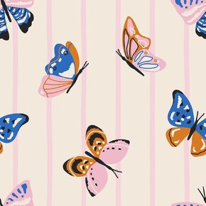 Sugar Petals Floral Fabric by The Yard – Premium Cotton | Petal & Flutter Collection – Coordinated Floral & Butterfly Print Collection for Quilting, Sewing, and Crafts (1 Yard pre Cut) in Kuwait