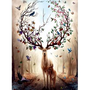 Ravensburger - Magical Deer - 500 Piece Jigsaw Puzzle - Stunning, Vivid Imagery of a Mythical Deer - Bold Colors - Mysterious Scene - Ideal Gift - Frameable Art - Screen-Free Fun - Puzzles for Adults