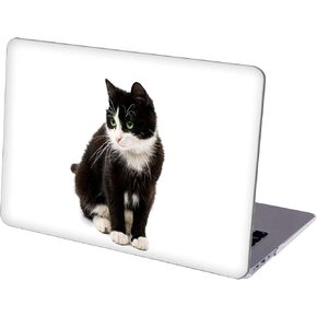 Case Compatible with MacBook Air 13 inch Retina Display with Touch ID, Hard Protective Shell with Keyboard Cover ( M1 A2337 A2179 A1932, 2018 2019 2020 Release) - Black Cat-5