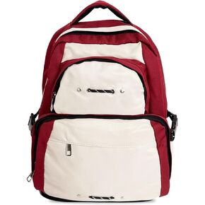 Teclado Backpack Casual Simple Style 16.9 Inch Retro Bookbags Lightweight Laptop Bag Travel Daypacks (Blue)