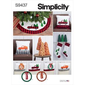 Simplicity Sewing Pattern S9437 Holiday Decorating