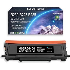 B230 B225 B235 Black Toner Cartridge High-Yield (3,000 Pages, with CHIP) Replacement for Xerox 006R04400 006R04399 006R04401 Compatible for Xerox B225 B230 B235 Printer (Black, 1-Pack)