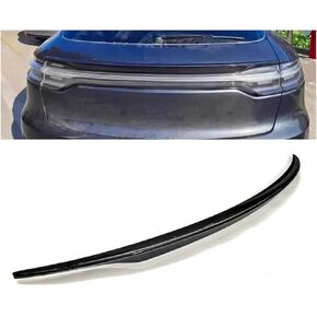 Tail Fin Compatible for Porsche Macan Spoiler 2014 to 2023 Carbon Surface Rear Wing Accessories Transform The Style(14-17 Glossy Black)