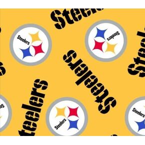 Fabric Traditions Yellow Pittsburgh, 60" Wide Sold by The Yard, Fleece