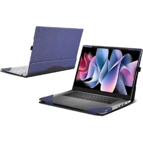 Laptop Case for Lenovo IdeaPad 1i (15.6") Business Laptop[Not Compatible with Any Other Model],2-in-1 PU Leather Computer Sleeves Laptop Bag (Dark Gray)