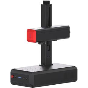 ComMarker B6 60W JPT Mopa Fiber Laser Engraver, Auto Focus Screen, Portable Laser Engraver, Color Marking, 150mm x 150mm, Lightburn Compatible, Laser for Metal, Plastic, Jewelry
