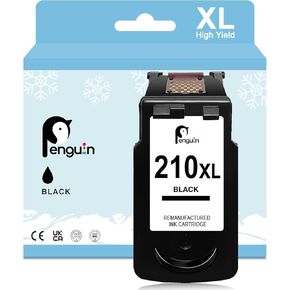 Penguin for Canon 210XL Black Ink Cartridge for Pixma MX340 MX320 MX410 MP280 MP480 MP230 MP250 IP2702 IP2700 Printers for Canon 210 pg210xl Cannon 210 XL Ink(1 Black)