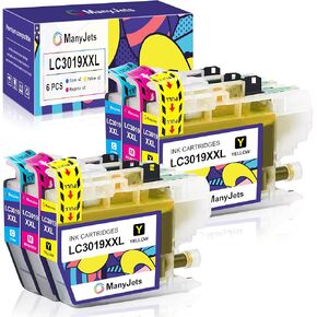 LC3019XXL Compatible Ink Cartridge Replacement for Brother LC3019 LC3019XXL LC3017 Work with Brother MFC-J5330DW MFC-J6930DW MFC-J6530DW MFC-J5335DW MFC-J6730DW Printer (2C,2M,2Y,6-Pack)