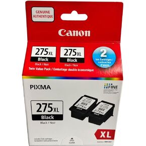 Canon PG-275XL Ink Cartridge PG-275 275XL 275 XL Black for Canon Pixma TS3520 TS3522 TS3500 TR4720 Printer Ink(2 Pack)