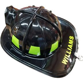 Personalized Firefighter Helmet Black