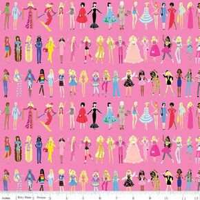 Riley Blake 45"" Wide Barbie (CD15021-Medium Pink) 100% Cotton