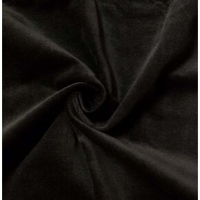 Quality Black 100% Cotton Velvet Velour Fabric for Upholstery/Drapery/Crafts/Costumes Heavy 16oz Weight Thick Curtain Material Sold by The Yard at 57 inch Wide