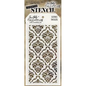 Stampers Anonymous Holiday Knit Tim Holtz Layered Stencil, 4.125-Inch by 8.5-Inch