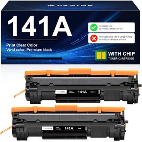 141A Toner Cartridge Replacement for HP 141A W1410A 141X W1410X Black Toner Cateridge Compatible with HP M110w MFP M140w M139w Printer(with Chip,2 Black)