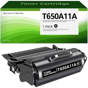 T650A11A Toner Cartridge 1-Pack Replacement for Lexmark T650A11A Toner Cartridge T650n, T650dn, T652, T652n, T652dn, T654, T654n, T654dn Printer (7,500 Pages)