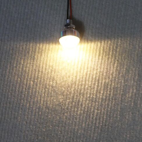 أضواء LED التي تعمل بطارية تديرها DIY House ملحق لـ Dollhouse Miniature ، حامل البطارية مع LED LED مرنة الأسلاك 2 PCS AA حامل البطارية LED 1 واط -1 حزمة (ضوء أبيض دافئ) in Kuwait