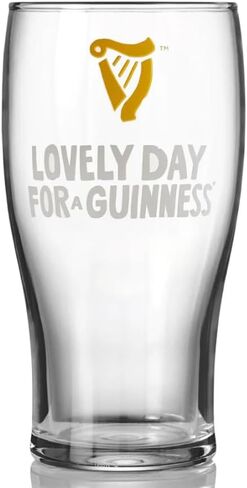 Guinness Toucan Pint Glass, Single Glass | 20oz Pints Drinking Cup | Thick Beer Glasses Beer 20 oz Beer Can Glass in Kuwait