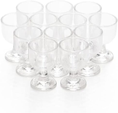 Odoria 1/12 Miniature Empty Wine Glasses Dollhouse Decoration Accessories, 12Pcs in Kuwait