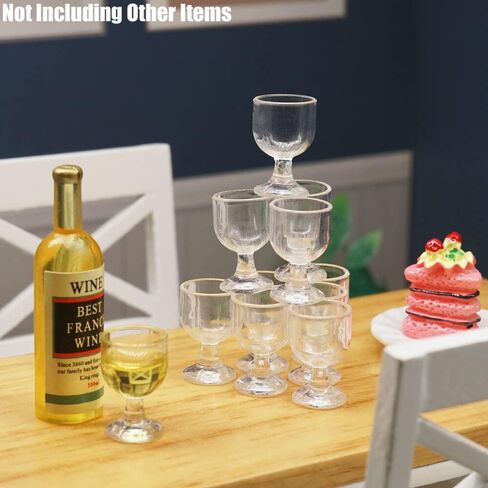 Odoria 1/12 Miniature Empty Wine Glasses Dollhouse Decoration Accessories, 12Pcs in Kuwait