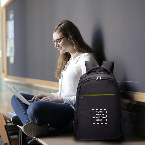 DISCOUNT PROMOS Custom Tempe Backpacks with Laptop Pocket Set of 6/12/24, Personalized Bulk Pack Bring Everywhere You Go Perfect for Travellers Employees and Everyday Use - Navy Blue in Kuwait