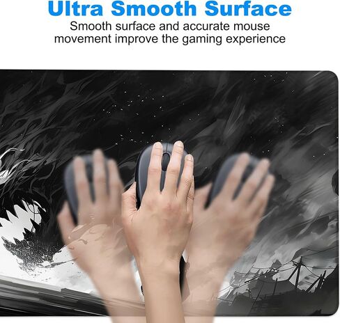 Large Gaming Mouse Pad, Retro Boho Carpet Rug Computer Desk Mat,Non-Slip Waterproof Rubber Base and Stitched Edges Desk Pad for Laptop Keyboard Office Home 35.4" x15.7 in Kuwait