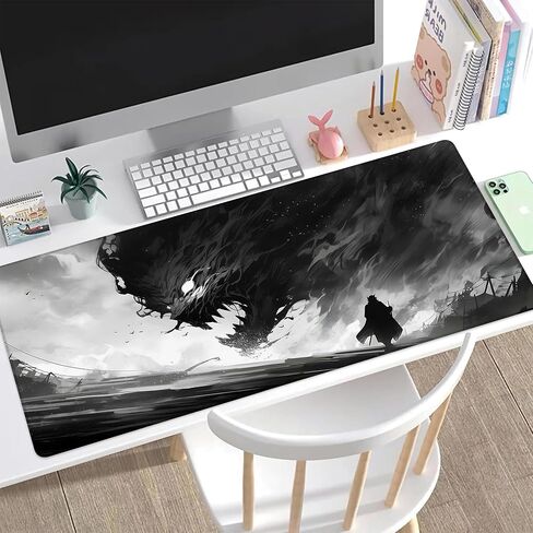 Large Gaming Mouse Pad, Retro Boho Carpet Rug Computer Desk Mat,Non-Slip Waterproof Rubber Base and Stitched Edges Desk Pad for Laptop Keyboard Office Home 35.4" x15.7 in Kuwait