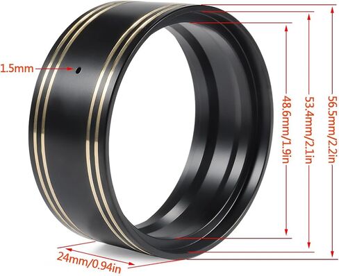 1.9 Inch Brass Internal Beadlock Ring Clamp Ring 104g/pc Heavy Wheel Counterweight Fits 1.9" Wheel Rim for 1/10 TRX4 TRX6 Axial SCX10 Pro 90046 Capra Redcat GEN7 GEN8 VS4-10 RC Crawler Car (Black) in Kuwait