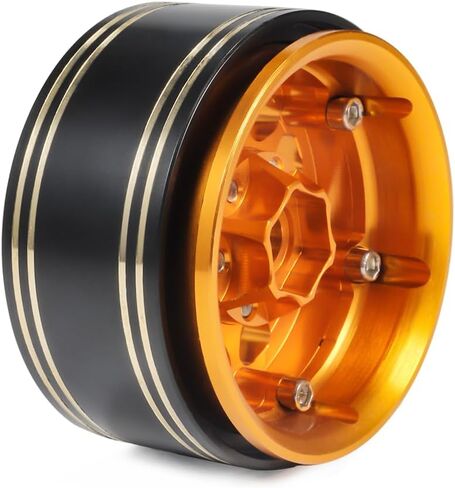 1.9 Inch Brass Internal Beadlock Ring Clamp Ring 104g/pc Heavy Wheel Counterweight Fits 1.9" Wheel Rim for 1/10 TRX4 TRX6 Axial SCX10 Pro 90046 Capra Redcat GEN7 GEN8 VS4-10 RC Crawler Car (Black) in Kuwait