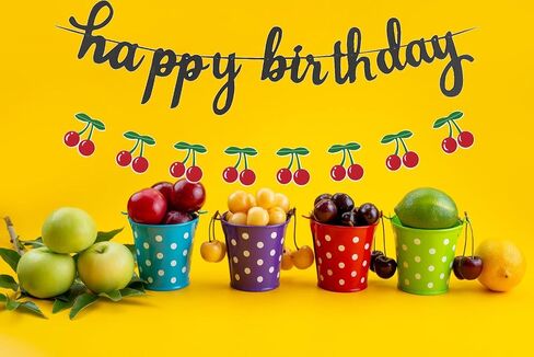كرز عيد ميلاد سعيد لافتة الكرز حفلة عيد ميلاد حفلة عيد ميلاد الديكور in Kuwait