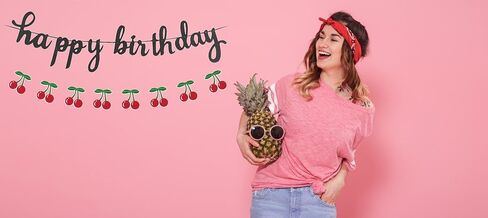 كرز عيد ميلاد سعيد لافتة الكرز حفلة عيد ميلاد حفلة عيد ميلاد الديكور in Kuwait